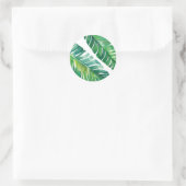 Palm Leaf Waterverf Bestemming Bruiloft Stickers (Tas)
