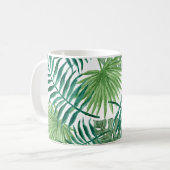 palm leafs mug aquarell tumblr koffiemok (Voorkant links)