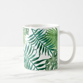 palm leafs mug aquarell tumblr koffiemok