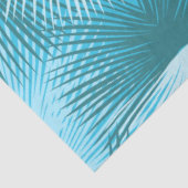Palm Leaves Abstract Aqua Palm Decoupage Tissuepapier (Detail)