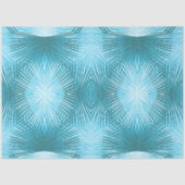 Palm Leaves Abstract Aqua Palm Decoupage Tissuepapier (Voorkant)