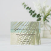 Palm Leaves Beach Rehearsal Dinner Kaart (Staand voorkant)