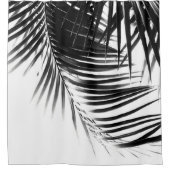 Palm Leaves Black & White Vibes #1 #tropical Douchegordijn (Voorkant)