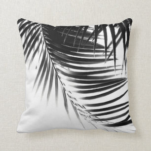 Palm Leaves Black & White Vibes #1 #tropical Kussen