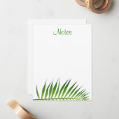 Palm Leaves bloemenhandgeschreven script Sjabloon (Voorkant / Achterkant in situ)