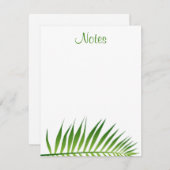 Palm Leaves bloemenhandgeschreven script Sjabloon (Voorkant / Achterkant)