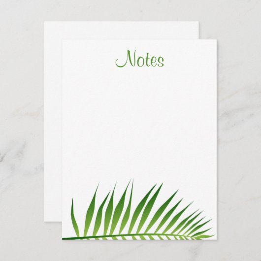 Palm Leaves bloemenhandgeschreven script Sjabloon (Voorkant / Achterkant)