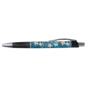 Palm Leaves Blue Pattern Pen (Bovenkant)
