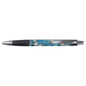 Palm Leaves Blue Pattern Pen (Achterkant)