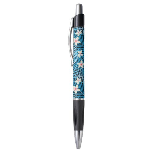 Palm Leaves Blue Pattern Pen (Top (Verticaal))