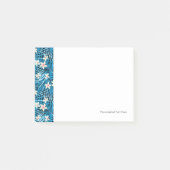 Palm Leaves Blue Pattern Post-it® Notes (Voorkant)