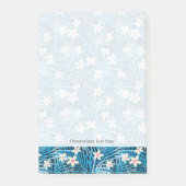 Palm Leaves Blue Pattern Post-it® Notes (Voorkant)