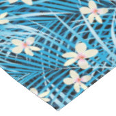 Palm Leaves Blue Pattern Tafelkleed (Gekanteld)