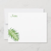 Palm Leaves Calligraphed Script Sjabloon Natuur (Voorkant)