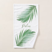 Palm Leaves Design Bath Towel Set Bad Handdoek (Handdoek)
