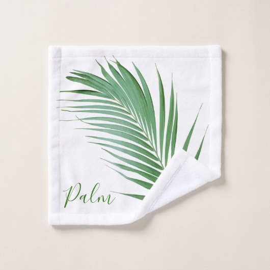 Palm Leaves Design Bath Towel Set Bad Handdoek (Wasdoekje)