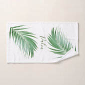 Palm Leaves Design Bath Towel Set Bad Handdoek (Handdoek)