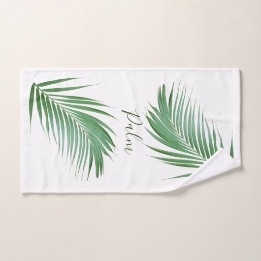 Palm Leaves Design Bath Towel Set Bad Handdoek (Handdoek)