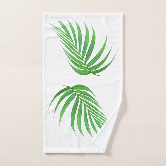 Palm Leaves Design Bath Towel Set Bad Handdoek (Handdoek)