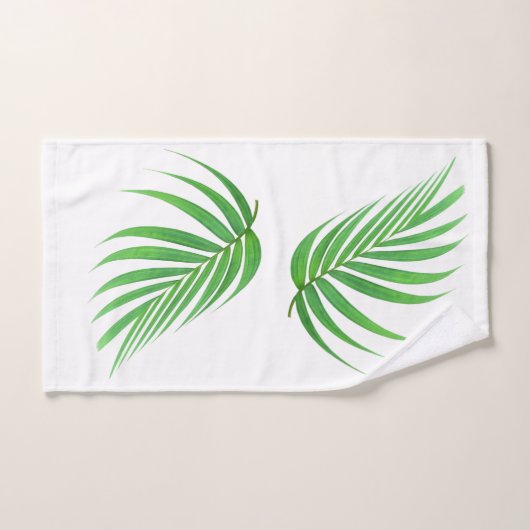 Palm Leaves Design Bath Towel Set Bad Handdoek (Handdoek)