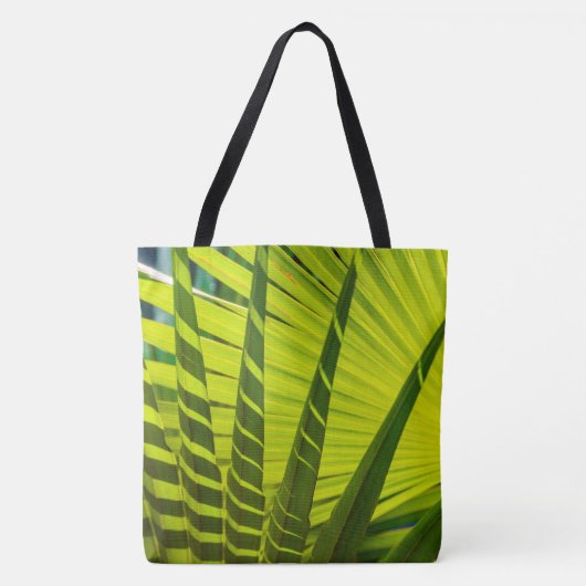 Palm Leaves Fan, Kauai, Hawaïaanse strandtas Tote Bag (Voorkant)