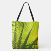 Palm Leaves Fan, Kauai, Hawaïaanse strandtas Tote Bag (Achterkant)
