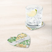 Palm Leaves Goud Tropisch Goud Zand Kartonnen Onderzetters (Insitu)