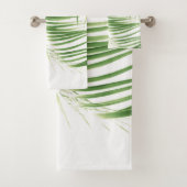 Palm Leaves Green Vibes #9 Bad Handdoek (Insitu)