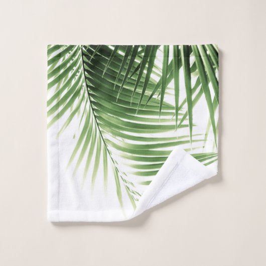 Palm Leaves Green Vibes #9 Bad Handdoek (Wasdoekje)