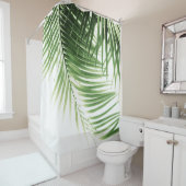 Palm Leaves Green Vibes #9 Douchegordijn (In situ)