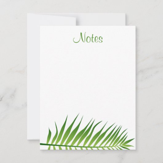 Palm Leaves Handschrift Script Sjabloon Floral (Voorkant)
