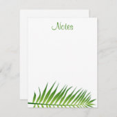 Palm Leaves Handschrift Script Sjabloon Floral (Voorkant / Achterkant)