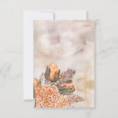 Palm Leaves Hydrangea Girl Foto Baptisme Hartelijk Bedankkaart (Achterkant)