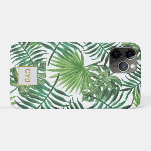 Palm Leaves iPhone Case (Achterkant (horizontaal))