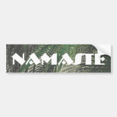 Palm Leaves Namaste Bumpersticker (Voorkant)