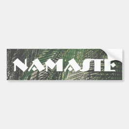 Palm Leaves Namaste Bumpersticker