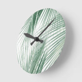 Palm Leaves Oerwoud Dream #1 #tropical #wall #deco Ronde Klok (Hoek)