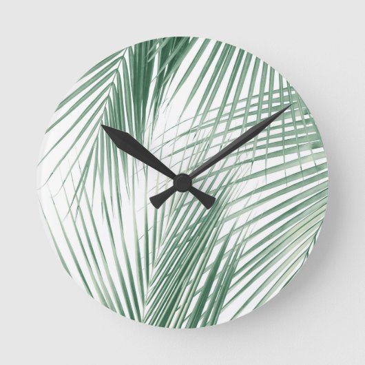 Palm Leaves Oerwoud Dream #1 #tropical #wall #deco Ronde Klok (Voorkant)