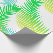 Palm Leaves Patroon Wrapping Papier – Tropische Gi (Hoek)