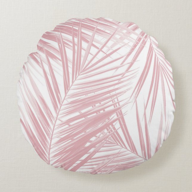 Palm Leaves Pattern Dream 5 #tropisch#kunst Rond Kussen (Voorkant)