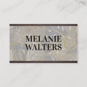 Palm Leaves Pattern | Modern Visitekaartje (Voorkant)