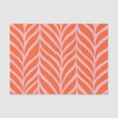 Palm Leaves Pattern Sinaasappel en Roze Tissuepapier (Voorkant)