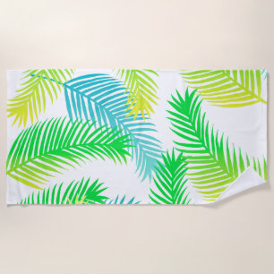 Palm Leaves Pattern Strandlaken – Tropische Botani