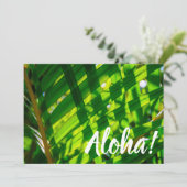 Palm Leaves Pset, Kapaa, Kauai, Hawaii Kaart (Staand voorkant)