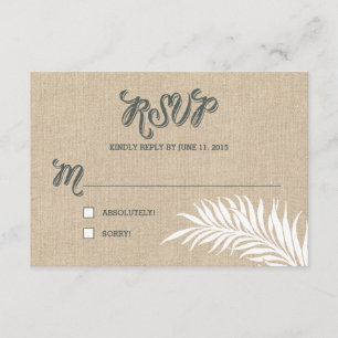 Palm Leaves RSVP/Wedding Response Cards RSVP Kaartje