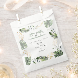 Palm Leaves Safari Couples Baby shower Bedankzakje