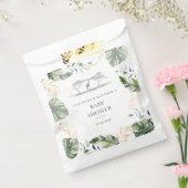 Palm Leaves Safari Couples Baby shower Bedankzakje (Gezegeld)