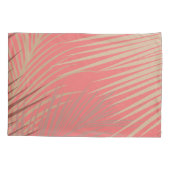 Palm Leaves Shadows on Coral Kussensloop (Achterkant)