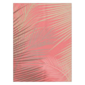 Palm Leaves Shadows on Coral Tafelkleed (Voorkant)