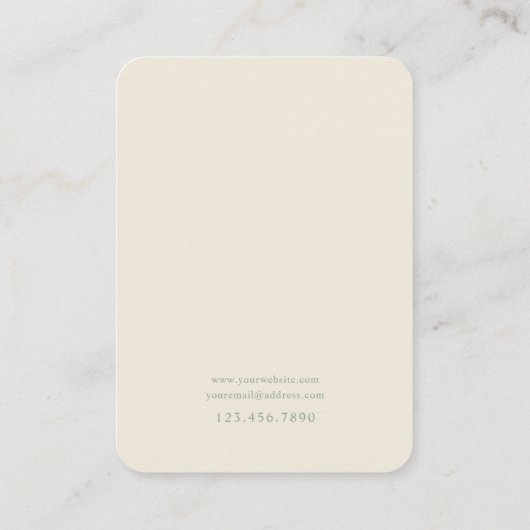  Palm Leaves Sieraden Display Kaart Visitekaartje (Achterkant)